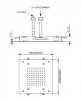 Trend Armatura Deszczownica sufitowa kwadratowa 50cm V12Q/50